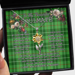 To My Beautiful Soulmate Sunflower Necklace In Your Eyes I Have Found My Home Clan Galloway District Tartan Jewelry For Girlfriend
