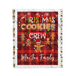 Personalized Gift Tartan Plaid Blanket Clan MacIan With Christmas Cookie Baking Crew Christmas Gift Blanket, Plaid Blanket, Christmas Fleece Blanket, Christmas Blanket, Tartan Blanket, Scottish Blanket, Scotland Blanket, Family Name Blanket, Custom Blanket, Personalized Blanket