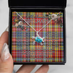 Sea Turtle Necklace To My Beautiful Soulmate Necklace In Your Eyes I Have Found My Home Clan Ogilvie Of Airlie Ancient Tartan Blue Turtle Necklace, Valentine Necklace Gift for Girlfriend Clan Mitchell Ancient Tartan Sunflower Pendant Necklace, Scottish Tartan Jewelry, valentine necklace, necklace girlfriend, necklace for wife, cute necklaces for girlfriend, jewelry for girlfriend, to my soulmate necklace, to my future wife necklace