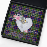 Gift For My Beautiful Girlfriend Necklace Valentine Necklace Clan Whitefoord Tartan Cross Dancing Necklace Scottish Tartan Jewelry