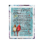 Scotstee Shop - Personalized Letter Love Quote For Wife, Couple Love Gift, Love Wife Gift Fleece Blanket