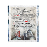 Scotstee Shop - Personalized Gift Love Quote For Girlfriend Lovely Couple Gift Shoes Fleece Blanket