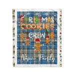 Personalized Gift Tartan Plaid Blanket Clan Napier Ancient With Christmas Cookie Baking Crew Christmas Gift Blanket, Plaid Blanket, Christmas Fleece Blanket, Christmas Blanket, Tartan Blanket, Scottish Blanket, Scotland Blanket, Family Name Blanket, Custom Blanket, Personalized Blanket