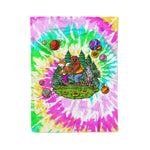Scotstee Shop - Scotstee Shop Blanket Hippie Animals Adventure Tie Dye Rainbow Hippie Fleece Blanket