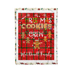 Personalized Gift Tartan Plaid Blanket Clan MacDonell With Christmas Cookie Baking Crew Christmas Gift Blanket, Plaid Blanket, Christmas Fleece Blanket, Christmas Blanket, Tartan Blanket, Scottish Blanket, Scotland Blanket, Family Name Blanket, Custom Blanket, Personalized Blanket