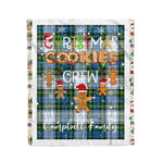 Personalized Gift Tartan Plaid Blanket Clan Campbell Dress With Christmas Cookie Baking Crew Christmas Gift Blanket, Plaid Blanket, Christmas Fleece Blanket, Christmas Blanket, Tartan Blanket, Scottish Blanket, Scotland Blanket, Family Name Blanket, Custom Blanket, Personalized Blanket