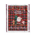 Personalized Gift Tartan Plaid Blanket Clan MacDuff Modern With Funny Santa Snowman Reindeer Merry Christmas Fleece Blanket, Home Living Room, Plaid Blanket, Tartan Blanket, Scottish Blanket, Buffalo fleece blanket, Christmas Blanket