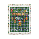 Personalized Gift Tartan Plaid Blanket Clan Johnston Dress With Christmas Cookie Baking Crew Christmas Gift Blanket, Plaid Blanket, Christmas Fleece Blanket, Christmas Blanket, Tartan Blanket, Scottish Blanket, Scotland Blanket, Family Name Blanket, Custom Blanket, Personalized Blanket