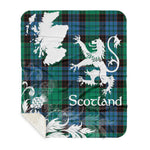 Sherpa Blanket - Tartan Blanket Thistle and Lion Scottish Clan Stewart Old Ancient Plaid Blanket, plaid sherpa blanket queen,purple sherpa blanket,queen sherpa blanket,queen size sherpa blanket,red sherpa blanket,scottish tartan blankets,sherpa blanket,sherpa christmas blanket