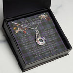 To My Beautiful Soulmate Necklace In Your Eyes I Have Found My Home Clan Clergy Purple Tartan Rising Phoenix Necklace