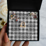 To My Beautiful Soulmate Necklace In Your Eyes I Have Found My Home Clan Erskine Black and White Tartan Forever Love Necklace