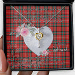 Gift For My Beautiful Girlfriend Necklace Valentine Necklace Clan Stuart of Bute Tartan Cross Dancing Necklace Scottish Tartan Jewelry