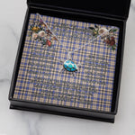 Sea Turtle Necklace To My Beautiful Soulmate Necklace In Your Eyes I Have Found My Home Clan Hannay Grey Tartan Blue Turtle Necklace