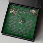 To My Beautiful Soulmate Necklace In Your Eyes I Have Found My Home Clan Dunbar Hunting Tartan Crown Pendant Necklace