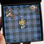 To My Beautiful Soulmate Sunflower Necklace In Your Eyes I Have Found My Home Clan MacNeill Of Barra Blue Tartan Jewelry For Girlfriend