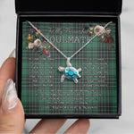 Sea Turtle Necklace To My Beautiful Soulmate Necklace In Your Eyes I Have Found My Home Clan MacLean Tartan Blue Turtle Necklace, Valentine Necklace Gift for Girlfriend Clan Mitchell Ancient Tartan Sunflower Pendant Necklace, Scottish Tartan Jewelry, valentine necklace, necklace girlfriend, necklace for wife, cute necklaces for girlfriend, jewelry for girlfriend, to my soulmate necklace, to my future wife necklace