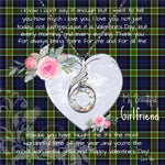 Rising Phoenix Necklace - Valentine Necklace Clan Colquhoun Modern Tartan Gift for Girlfriend, Gift for My Wife Rising Phoenix Necklace