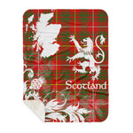 Sherpa Blanket - Tartan Blanket Thistle and Lion Scottish Clan Bruce Plaid Blanket, plaid sherpa blanket queen,purple sherpa blanket,queen sherpa blanket,queen size sherpa blanket,red sherpa blanket,scottish tartan blankets,sherpa blanket,sherpa christmas blanket
