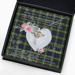 Gift For My Beautiful Girlfriend Necklace Valentine Necklace Clan Ferguson Modern Tartan Cross Dancing Necklace Scottish Tartan Jewelry