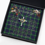 To My Beautiful Soulmate Necklace In Your Eyes I Have Found My Home Clan Forbes Lyon Court Tartan Cross Dancing Necklace