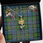 To My Beautiful Soulmate Sunflower Necklace In Your Eyes I Have Found My Home Clan Newlands Tartan Jewelry For Girlfriend