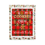 Personalized Gift Tartan Plaid Blanket Clan MacDonald of Sleat With Christmas Cookie Baking Crew Christmas Gift Blanket, Plaid Blanket, Christmas Fleece Blanket, Christmas Blanket, Tartan Blanket, Scottish Blanket, Scotland Blanket, Family Name Blanket, Custom Blanket, Personalized Blanket