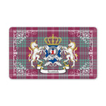 Doormat - Welcome Mat Scottish Crawford Ancient Clan Badge Tartan Door Mat, Plaid Doormat