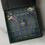 To My Beautiful Soulmate Necklace In Your Eyes I Have Found My Home Clan Shaw Modern Tartan Crown Pendant Necklace