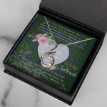 Rising Phoenix Necklace - Valentine Necklace Clan Henderson Modern Tartan Gift for Girlfriend, Gift for My Wife Rising Phoenix Necklace