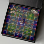 To My Beautiful Soulmate Necklace In Your Eyes I Have Found My Home Clan Whitelaw Modern Tartan Crown Pendant Necklace