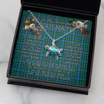 Sea Turtle Necklace To My Beautiful Soulmate Necklace In Your Eyes I Have Found My Home Clan Lyon Tartan Blue Turtle Necklace