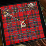 To My Beautiful Soulmate Necklace In Your Eyes I Have Found My Home Clan MacGillivray Tartan Wishbone Dancing Necklace