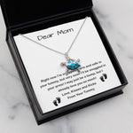 Opal Turtle Necklace - Mom Necklace, Mom To Be Necklace, Pregnancy Gift For Mom To Be, Mommy Present From Unborn Baby, Gift For Expecting Moms