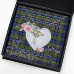 Gift For My Beautiful Girlfriend Necklace Valentine Necklace Clan MacLaren Tartan Cross Dancing Necklace Scottish Tartan Jewelry