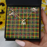 To My Beautiful Soulmate Necklace In Your Eyes I Have Found My Home Clan MacMillan  Tartan Wishbone Dancing Necklace