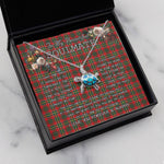 Sea Turtle Necklace To My Beautiful Soulmate Necklace In Your Eyes I Have Found My Home Clan Hunter USA Tartan Blue Turtle Necklace