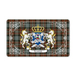 Doormat - Welcome Mat Scottish Ferguson Weathered Clan Badge Tartan Door Mat, Plaid Doormat