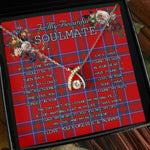 To My Beautiful Soulmate Necklace In Your Eyes I Have Found My Home Clan Inverness Tartan Wishbone Dancing Necklace