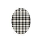 Scott Black White Ancient Tartan Oval Ornaments, Christmas Tree Ornament, Plaid Christmas Ornaments, Ceramic Oval Christmas Tree Decoration, Tartan Oval Ornaments, Christmas Tree Ornament, Plaid Christmas Ornaments, Ceramic Oval Christmas Tree Decoration