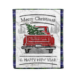 Tartan Blanket Vintage Red Truck with Christmas Tree Family Scottish Clan MacNeill Of Barra plaid blanket, red plaid blanket, buffalo plaid blanket, green plaid blanket, plaid fleece blanket, blue plaid blanket, red tartan blanket, tartan plaid blanket, black and white plaid blanket, , christmas plaid blanket, orange plaid blanket, tartan plaid throw blanket, pink plaid blanket, brown plaid blanket, buffalo check blanket