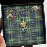 To My Beautiful Soulmate Sunflower Necklace In Your Eyes I Have Found My Home Clan Blyth Tweeside District Tartan Jewelry For Girlfriend