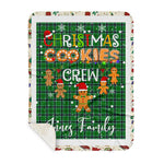 Personalized Gift Tartan Plaid Blanket Clan Innes Hunting With Christmas Cookie Baking Crew Christmas Gift Sherpa Blanket, tartan sherpa blanket,buffalo plaid sherpa blanket,christmas sherpa blanket,Christmas Throw Blanket,green plaid sherpa blanket,green sherpa blanket