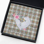 Gift For My Beautiful Girlfriend Necklace Valentine Necklace Clan Grant of Auchnarrow Tartan Cross Dancing Necklace Scottish Tartan Jewelry