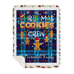Personalized Gift Tartan Plaid Blanket Clan McCorquodale With Christmas Cookie Baking Crew Christmas Gift Sherpa Blanket, tartan sherpa blanket,buffalo plaid sherpa blanket,christmas sherpa blanket,Christmas Throw Blanket,green plaid sherpa blanket,green sherpa blanket