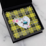 Sea Turtle Necklace Gift for My Beautiful Girlfriend Valentines Necklace Clan MacLachlan Dress Tartan Blue Turtle Necklace