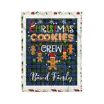 Personalized Gift Tartan Plaid Blanket Clan Baird Modern With Christmas Cookie Baking Crew Christmas Gift Blanket, Plaid Blanket, Christmas Fleece Blanket, Christmas Blanket, Tartan Blanket, Scottish Blanket, Scotland Blanket, Family Name Blanket, Custom Blanket, Personalized Blanket