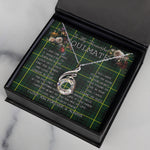 To My Beautiful Soulmate Necklace In Your Eyes I Have Found My Home Clan MacArthur Modern Tartan Rising Phoenix Necklace