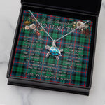 Sea Turtle Necklace To My Beautiful Soulmate Necklace In Your Eyes I Have Found My Home Clan Urquhart Modern Tartan Blue Turtle Necklace