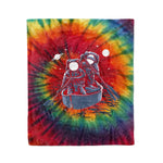 Scotstee Shop - Scotstee Shop Blanket Across The Galaxy Hippie Rainbow Fleece Blanket