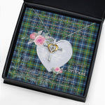 Gift For My Beautiful Girlfriend Necklace Valentine Necklace Clan MacNeill Of Barra Ancient Tartan Cross Dancing Necklace Scottish Tartan Jewelry